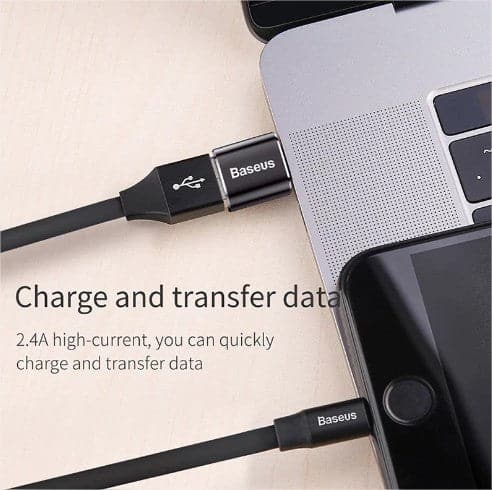 Baseus USB To Type C OTG Adapter USB USB-C Male To Micro USB Type-c Female Converter For Macbook & phone OTG Connector
