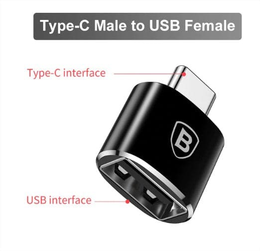 Baseus USB To Type C OTG Adapter USB USB-C Male To Micro USB Type-c Female Converter For Macbook & phone OTG Connector