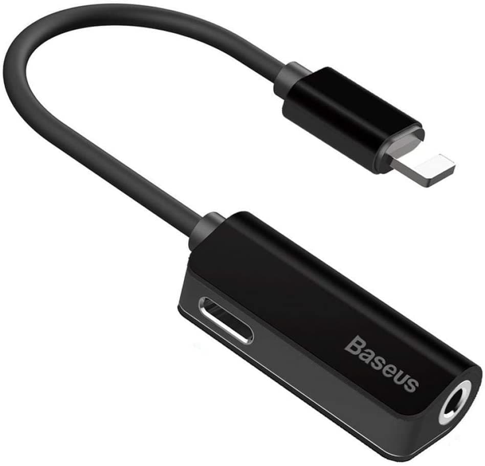 Baseus L32 iPhone to 3.5mm Headphone Jack Adapter Music+Charge at same time