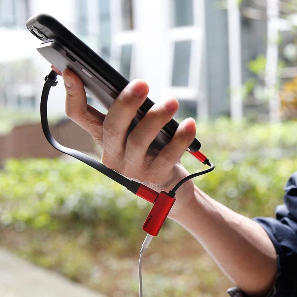 Baseus L32 iPhone to 3.5mm Headphone Jack Adapter Music+Charge at same time