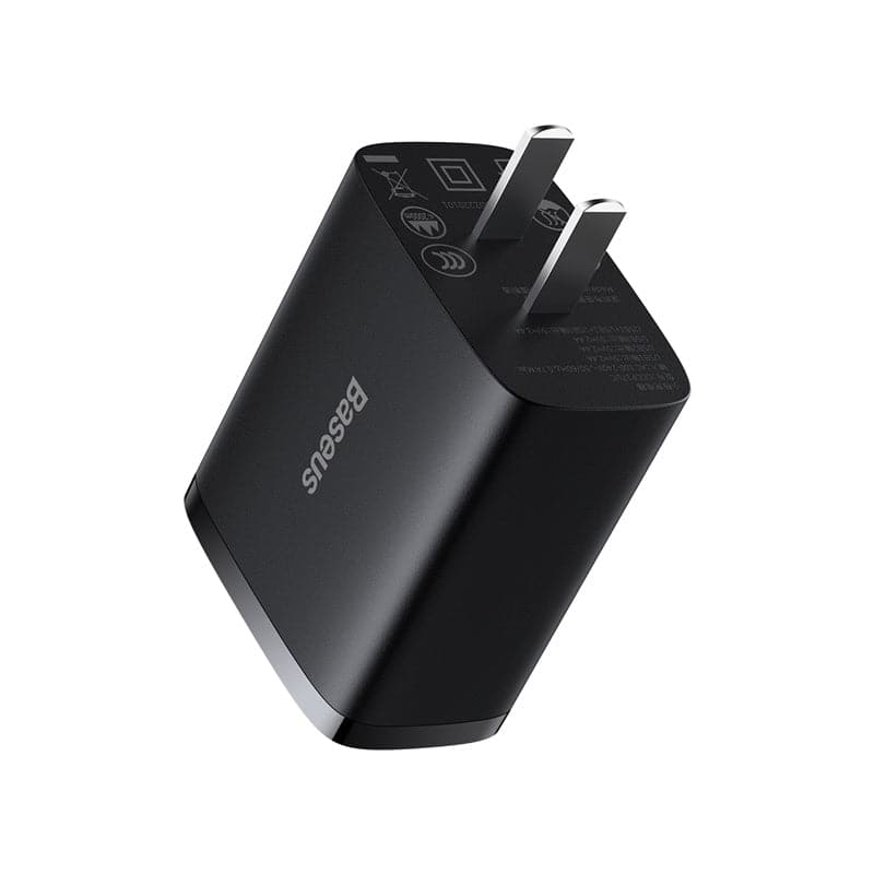 Baseus Charger 17W 3 Usb Output Black US Plug CCXJ020001