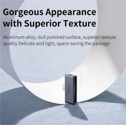Baseus L57 USB Type C to 3.5mm Headphone Jack AUX Adapter Type-C Fast Charging Splitter