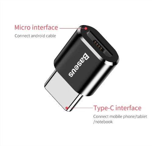 Baseus USB To Type C OTG Adapter USB USB-C Male To Micro USB Type-c Female Converter For Macbook & phone OTG Connector