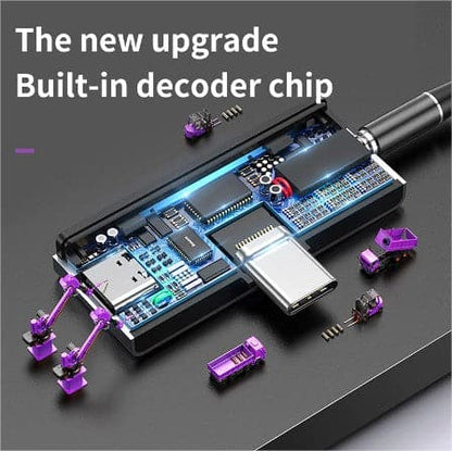 Baseus L57 USB Type C to 3.5mm Headphone Jack AUX Adapter Type-C Fast Charging Splitter