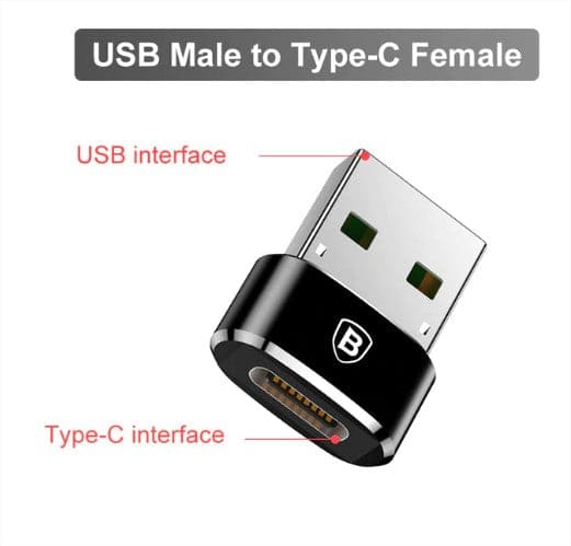 Baseus USB To Type C OTG Adapter USB USB-C Male To Micro USB Type-c Female Converter For Macbook & phone OTG Connector